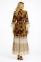 Women’s Elegant Ramadan Dress with Artistic Print, Embroidery & Tassel Details - 2