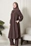 Women's Plus Size Seersucker Fabric Hidden Button Double Suit - 5