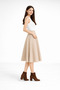 Brioche Knit Winter Flared Women's Skirt - 4