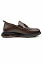 Brown Men's Daily Casual Shoes |   Inner and Outer Leather • Imported Tpu Sole • Full Molded • Tassel Model - 2