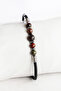 Bloodstone Natural Stone Rubber Men's Bracelet, Valentine's Day Gift Men's Accessory - 2