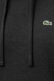 Relaxed Fit Hooded Organic Cotton Polyester Women's Sweatshirt Black - 2