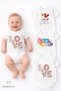Love Printed 3-Piece Baby Bodysuit Set 100% Cotton – Short Sleeve Snap Fastener Newborn & Baby Bodysuit (0-24 Months) - 7