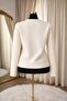 Women’s Buttoned Knit Jacket – Elegant Tailored Cardigan with Decorative Buttons - 4