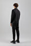 Sportswear Men's High Collar and Half Zipper Athlete Top Black - 5