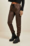 Brown Patterned Jogger Pants
