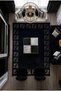 Stone Shimmering Stone Detailed Woven Base Modern Decorative Carpet Stone1 - 8