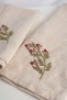 Floral Embroidery Detailed 2-Piece Napkin Set 45X45 Beige - 4