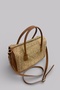 Corda Extra Light Rope Weave Genuine Leather Detailed Women's Hand and Shoulder Bag - 3