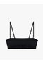 Strapless Bandeau Bikini Top with Detachable Strap Detail - 4