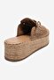 Louis Toprak Suede Genuine Leather Closed Toe Straw Wedge Sole Slippers - 5