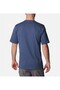 Csc M Basic Logo Brushed Men's Short Sleeve T-shirt Mountain Blue Cs0287-480 - 2