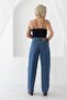 438 Ssl Front Pleated Palazzo Jeans - 4