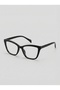 Hedin Black Cat Eye Cornered Slanted Popular Pinterest Model Blue Light Protection Glasses - 4