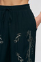 Women's Wide-Leg Pants with Beaded Embroidery on the Front and Sides - 2