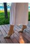 Beige (Livia) Floral Embroidery Detail Heeled Women's Stiletto - 7