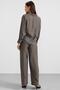 Button and Lace Closure Kimono Trousers Double Set Anthracite 9414-Tk - 8