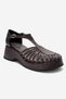 BARRY Brown Knitted Detail Women's Wedge Heel Sandals - 3