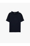 Regular Fit Color-Blocked Tok Fabric Crew Neck Short Sleeve T-Shirt - 3
