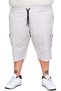 Mode XL Large Size Men's Capri Cargo Pocket Valencia 21404 Stone Color