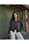 New Season Women's Suede Effect Oversize Crop Bomber Jacket – Brown/Khaki - 3