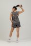 Sportswear Lightweight Women's Athlete Tank Top with Open Collar and Open Back Detail Smoked - 4