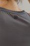 Sportswear Women's Athlete's Tank Top with Deep Slit and Waist Closure Detail Smoked - 4