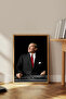 One Piece Wooden Framed Ataturk Painting Tk2704 - 2