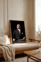 One Piece Wooden Framed Ataturk Painting Tk2704
