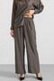 Button and Lace Closure Kimono Trousers Double Set Anthracite 9414-Tk - 7