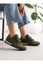Cortina Green Lace-Up Women's Sneakers - 5