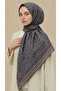 Petra 120*120 cm Cotton Scarf - Black Yellow - 5