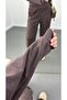 Daily Neck Zipper Comfortable Cut Women's Two-Piece Set - 5