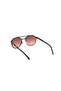 Round matte black gradient smoke sunglasses - 3