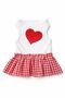 Small Breed Red Pitikare Dog Dress Dog Outfit (1-10kg) - 4