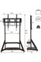 Large Floor TV Stand for 65–100″ TVs – Heavy-Duty with Shelves, Holds 100kg - 8