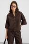 Truvakar Sleeve Jacket Pants Denim Double Set Brown 9415-Tk - 2