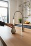 Kitchen Faucet Drop Design Silver Color Brass Material Kitchen and Bathroom Compatible Fixture - 2