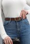 Wide Design Gold Plated Women's Trouser Belt, Dress Belt, Coat Belt - 4