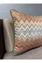Imported Silk Velvet Pattern Throw Pillow Cover 43X43Cm (Double Sided Pattern) - 4
