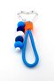 Ocean Knot Heart Clip-On Handmade Blue Orange Ball Charms Bag Ornament Ky165 - 2