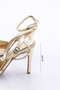 1065 Women's Big Stone Heeled Shoes - 5