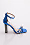 1007 Women's Stone Ball Detailed Ankle Lacing Evening Dress
