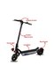 1500W High-Speed Adult Electric Scooter - 70KM/H Max Speed, 48V 18Ah Battery & 10" Off-Road Tires - 4