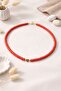 Red Heart Fimo Necklace