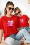 Mother Daughter 100% Cotton T-Shirt Mama Mini Mother Daughter Single Price