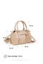 Women's Vintage Buckle Detailed Zippered Daily Handbag Shoulder and Crossbody Bag - 4
