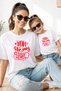 Mother Daughter 100% Cotton T-Shirt Mama Mini Mother Daughter Single Price