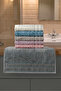 6-Piece Sycamore Leaf Pattern 50X90 cm 100% Cotton Hand and Face Towel Set Soft Texture High Absorbency