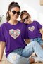 Mother Daughter 100% Cotton T-Shirt Mama Mini Mother Daughter Single Price